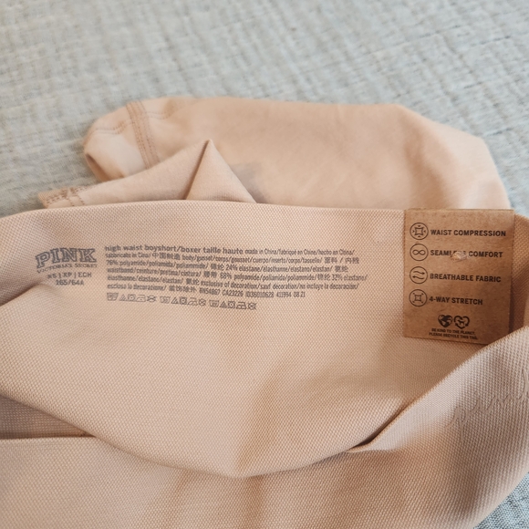 Pink Seamless Shape Compression & Soft Women's High-Waisted Shapewear Shorts XS - Picture 12 of 13